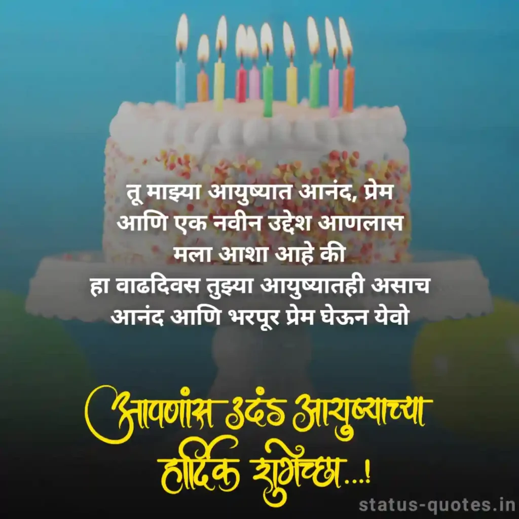 Heart Touching Birthday Wishes in Marathi